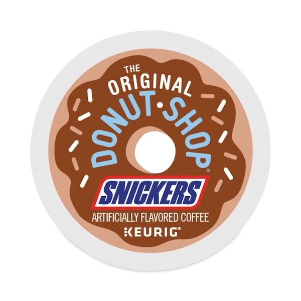 The Original Donut Shop Coffee, Snickers, K-Cup, 0.35 oz, 24 PK 5000367239 - main